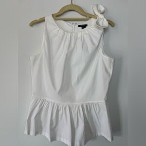 Raoul Peplum Tank – Size 10 – Bow Shoulder Detail